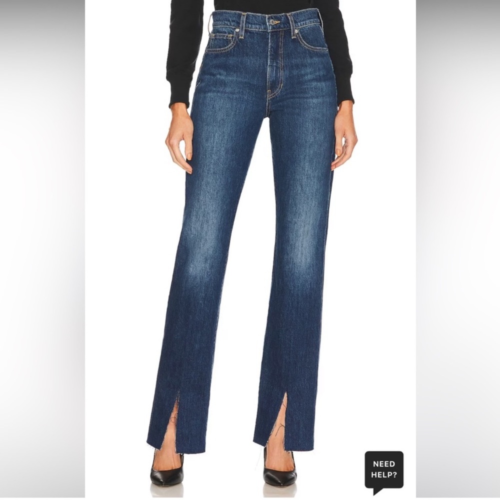 Veronica Beard Keane High Rise Straight Leg Jeans